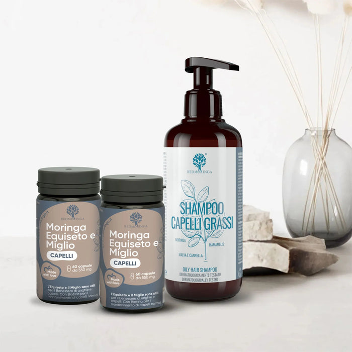 Treatment for strong hair and against grease | Cleanses and strengthens your hair