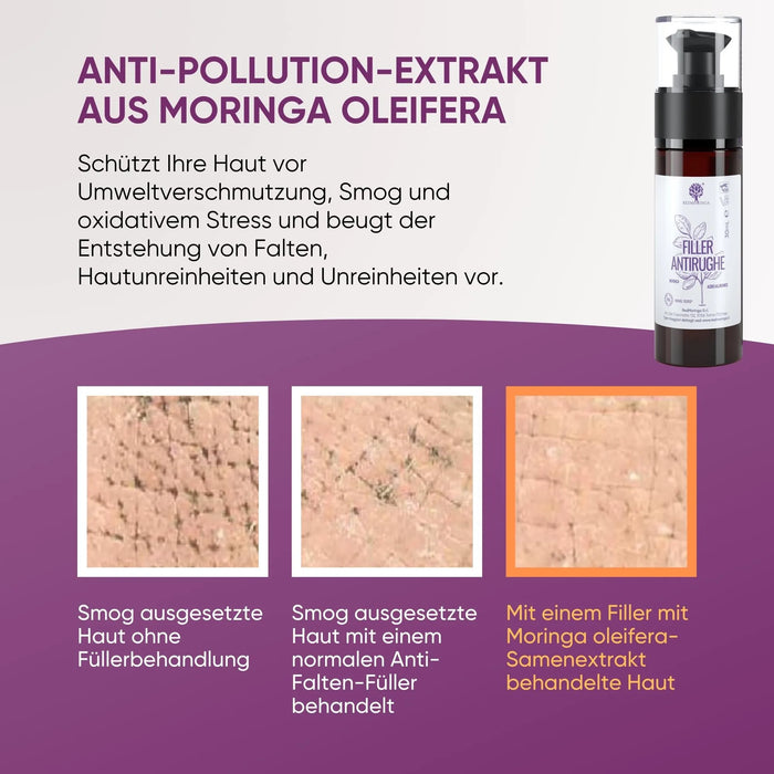 Anti Falten Serum mit sofortiger Fullwirkung antipollution moringa