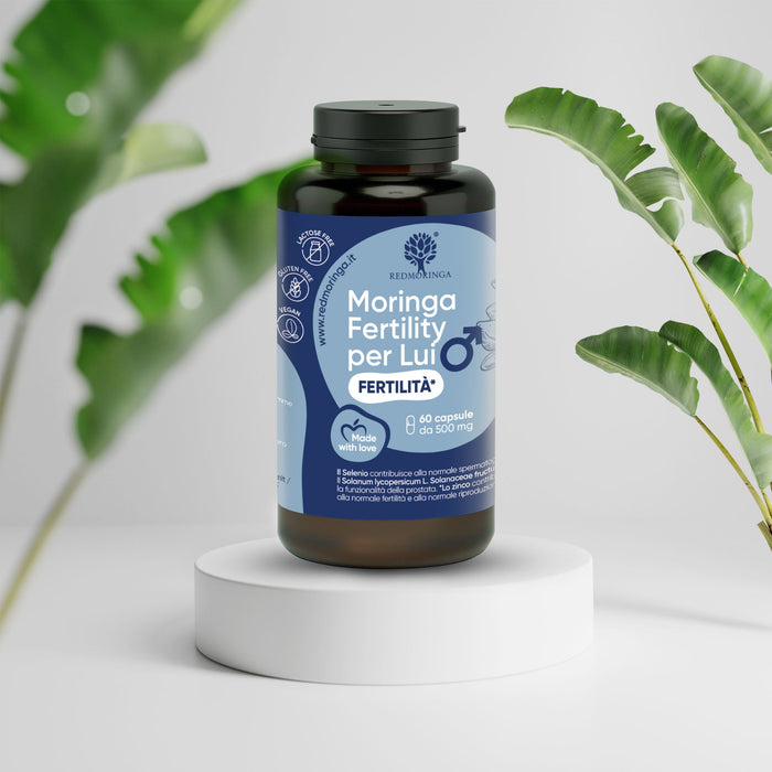 Integratore fertilità maschile con Moringa e Coenzima Q10
