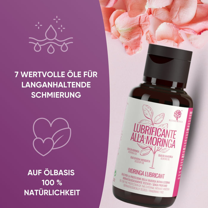 Intimes Gleitmittel 100% natürlich mit Moringa – Feuchtigkeitsspendend & langanhaltend