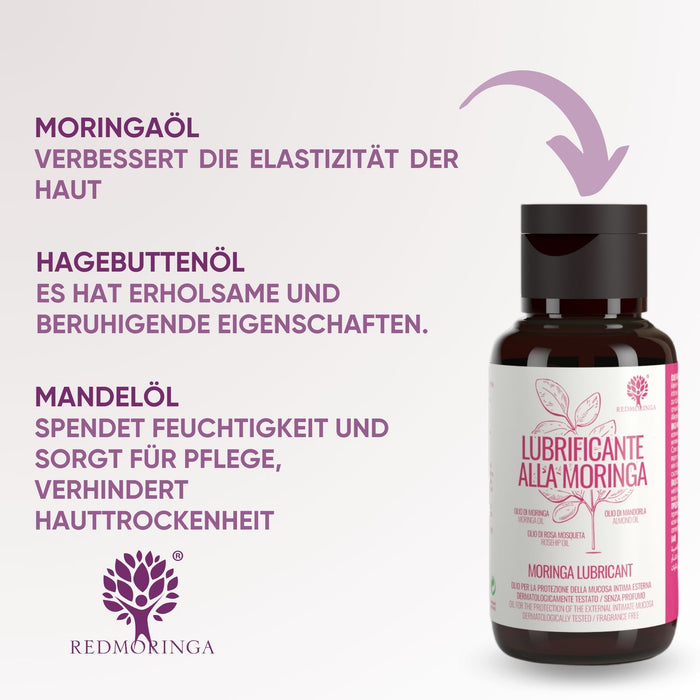 Intimes Gleitmittel 100% natürlich mit Moringa – Feuchtigkeitsspendend & langanhaltend