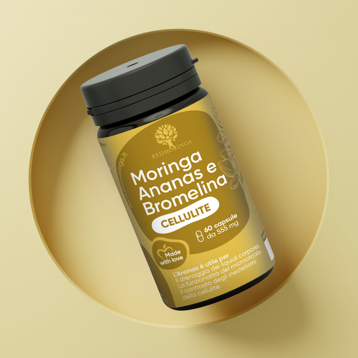Integratore Anti-Cellulite con Bromelina, Ananas e Moringa
