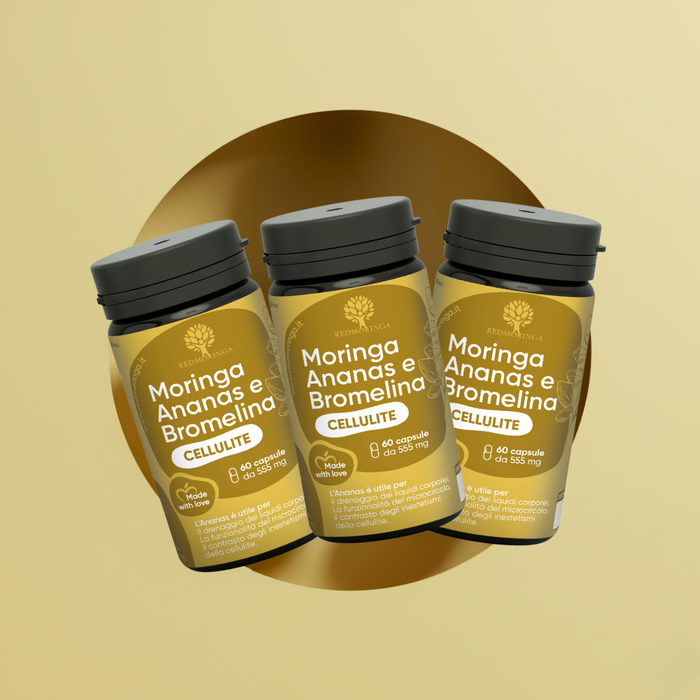 Integratore Anti-Cellulite con Bromelina, Ananas e Moringa