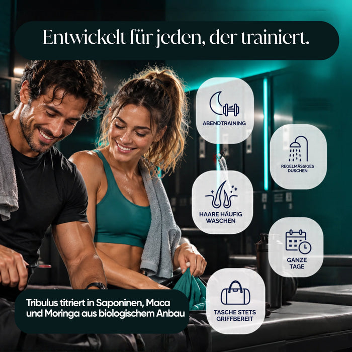 Fitness-Set In&Out | Energia oder Inca Force + kräftigendes Shampoo + Duschgel mit Moringa