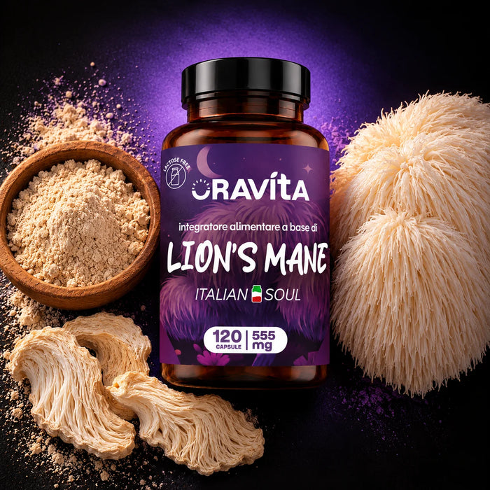 Lion's Mane (Hericium erinaceus) Fruchtkörper-Extrakt, standardisiert auf 30 % Polysaccharide | 120 Kapseln