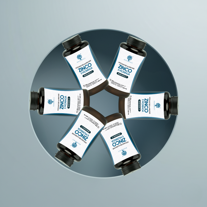 Compléments alimentaires Zinc et Moringa Bio - Utiles contre l'acné, pour renforcer les ongles et les os