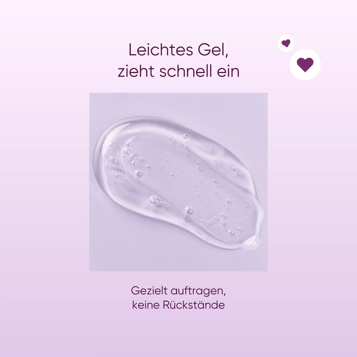Textur des Anti-Falten-Serums mit Moringa: leichtes Gel, zieht schnell ein