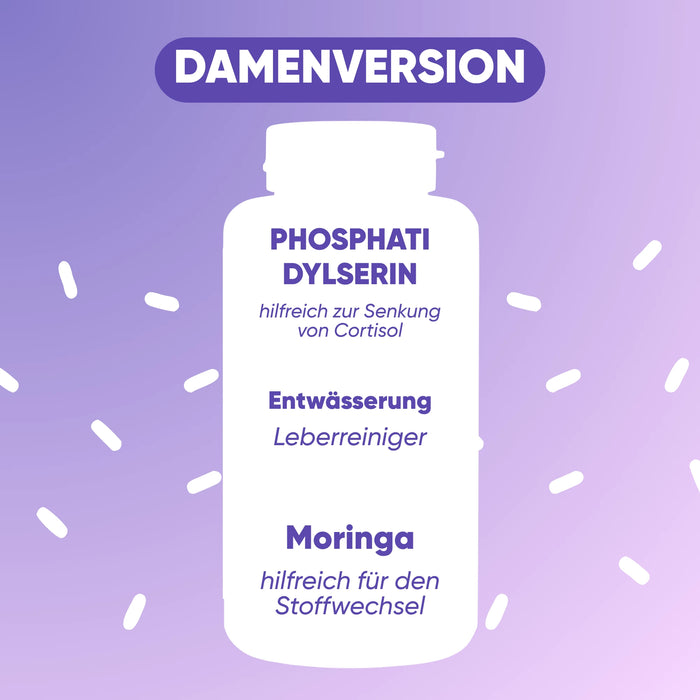 Sommer-Set Anti-Cortisol | Bio-Moringa + Phosphatidylserin + Benessere Mentale | Stress · Energie · Balance