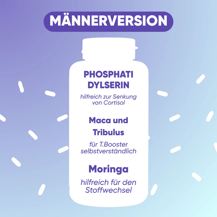 Sommer-Set Anti-Cortisol | Bio-Moringa + Phosphatidylserin + Benessere Mentale | Stress · Energie · Balance