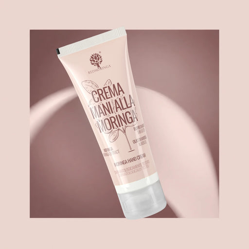 Tube Handcreme mit Moringa von RedMoringa mit Sheabutter und Mandelöl, 50 ml, dermatologisch getestet