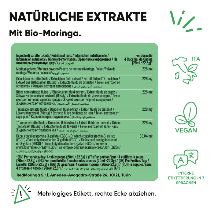 Sommer-Set Anti-Cortisol | Bio-Moringa + Phosphatidylserin + Benessere Mentale | Stress · Energie · Balance
