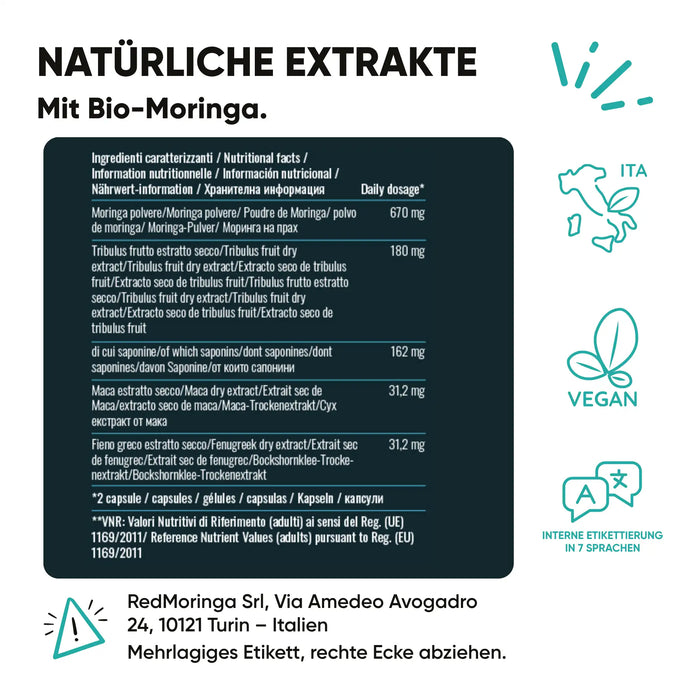 Sommer-Set Anti-Cortisol | Bio-Moringa + Phosphatidylserin + Benessere Mentale | Stress · Energie · Balance