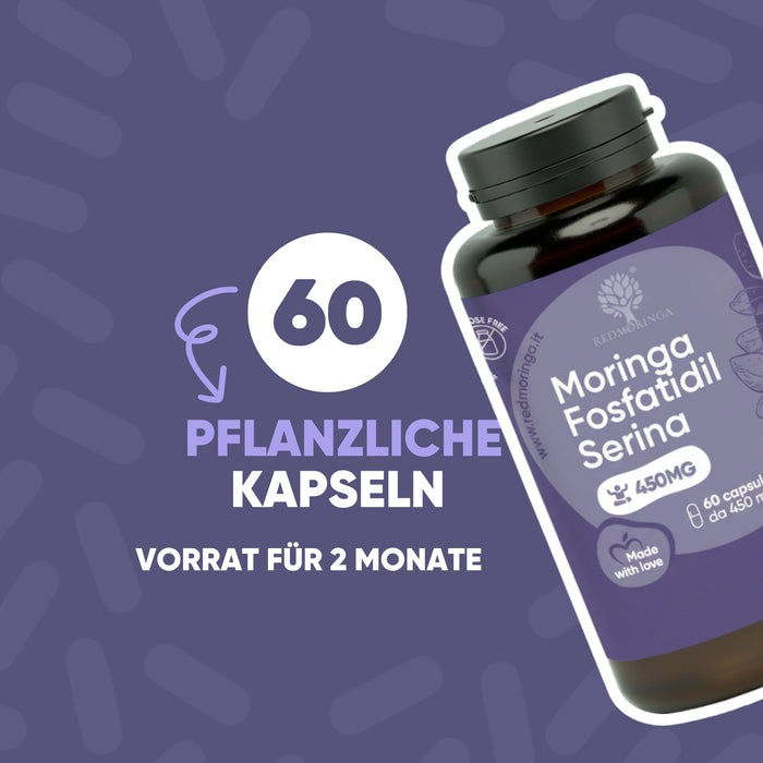 Phosphatidylserin 450 mg + Moringa | Cortisol, Stress