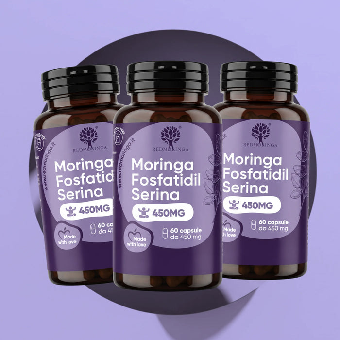Phosphatidylserin aus Soja (standardisiert 20 %) + Bio-Moringa | 60 Kapseln