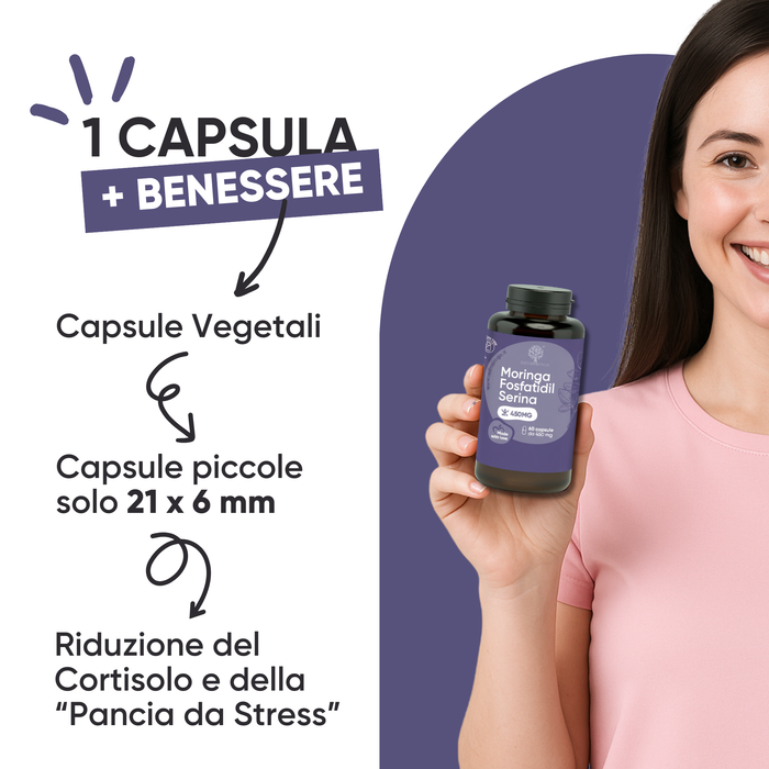 Phosphatidylserin 450 mg + Moringa | Cortisol, Stress