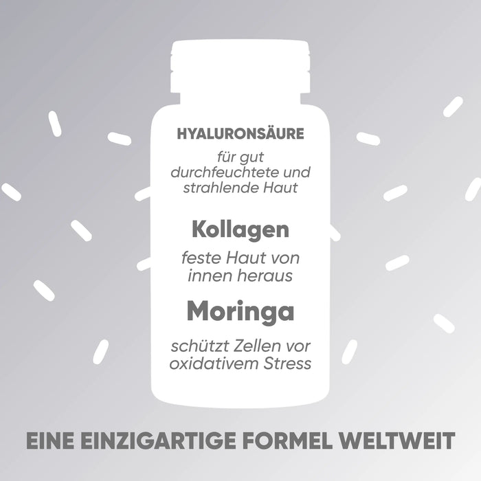 Sommer-Set In & Out | Make-up-Entferner + Anti-Falten-Serum + Moringa-Gesichtscreme + Kollagen-Kapseln