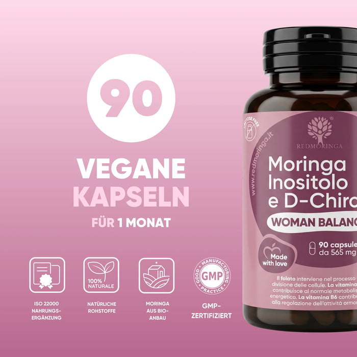 90 vegane Kapseln für 1 Monat, ISO 22000 und GMP