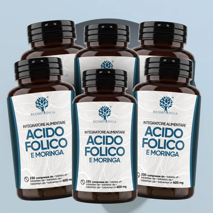 Folsäure 400 µg + Bio-Moringa | 230 Tabletten | Kinderwunsch und Schwangerschaft