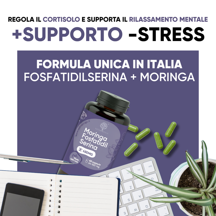 Phosphatidylserin 450 mg + Moringa | Cortisol, Stress