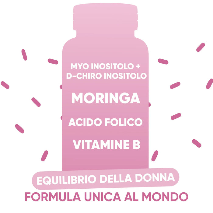 Myo-Inositol, D-Chiro-Inositol, Moringa, Folsäure und B-Vitamine