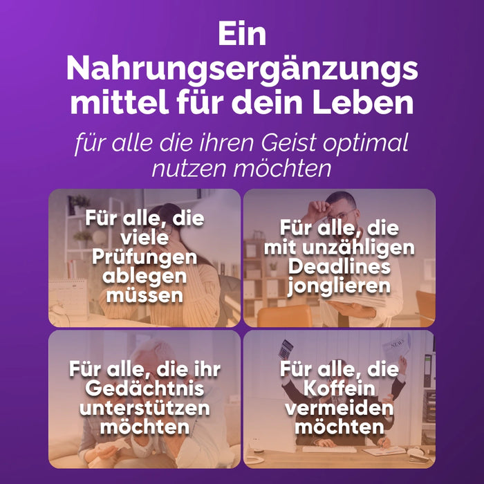 Lion's Mane Nahrungsergänzung für alle, die studieren, Deadlines haben oder ihr Gedächtnis unterstützen wollen