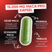 Schwarze Maca 15.000mg pro Kapsel: Maca Gialla für Energie, Maca Nera für Vitalität, Moringa und Tribulus 90%
