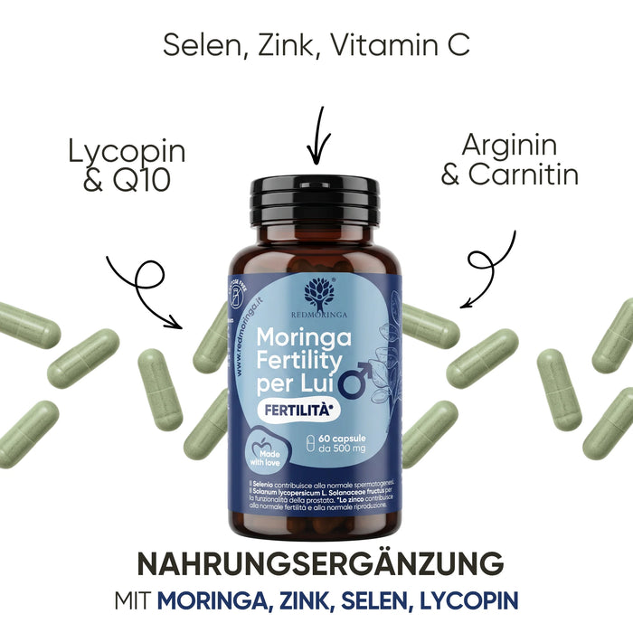 Selen, Zink, Vitamin C, Lycopin, Q10, Arginin und Carnitin