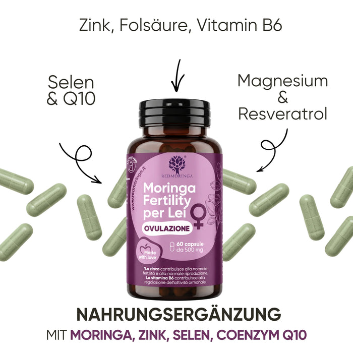 Zink, Folsäure, Vitamin B6, Selen, Q10, Magnesium und Resveratrol
