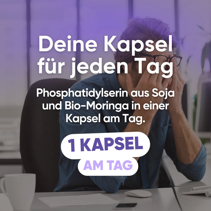 Phosphatidylserin aus Soja und Bio-Moringa, 1 Kapsel am Tag
