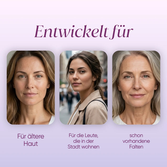 IN & OUT Gesichtsset mit Moringa | Kollagen-Kapseln + Gesichtscreme + Anti-Falten-Serum | Geschenkbox gratis