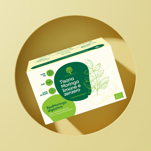 Tisana detox naturale RedMoringa con erbe selezionate, favorisce depurazione, digestione e benessere quotidiano.
